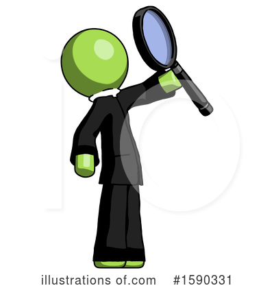 Royalty-Free (RF) Green Design Mascot Clipart Illustration by Leo Blanchette - Stock Sample #1590331