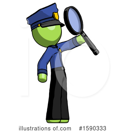 Royalty-Free (RF) Green Design Mascot Clipart Illustration by Leo Blanchette - Stock Sample #1590333