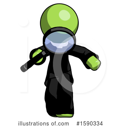 Royalty-Free (RF) Green Design Mascot Clipart Illustration by Leo Blanchette - Stock Sample #1590334