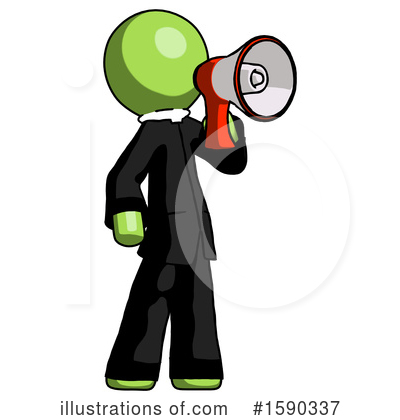 Royalty-Free (RF) Green Design Mascot Clipart Illustration by Leo Blanchette - Stock Sample #1590337