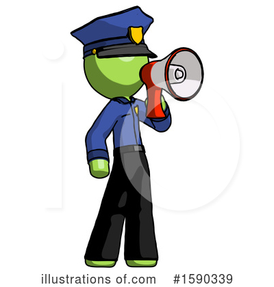 Royalty-Free (RF) Green Design Mascot Clipart Illustration by Leo Blanchette - Stock Sample #1590339