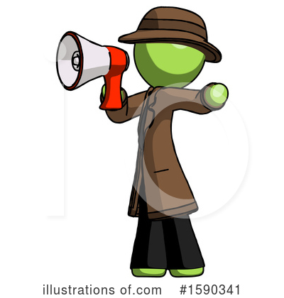 Royalty-Free (RF) Green Design Mascot Clipart Illustration by Leo Blanchette - Stock Sample #1590341