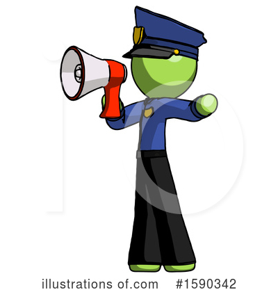 Royalty-Free (RF) Green Design Mascot Clipart Illustration by Leo Blanchette - Stock Sample #1590342