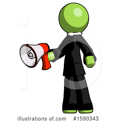 Royalty-Free (RF) Green Design Mascot Clipart Illustration by Leo Blanchette - Stock Sample #1590343