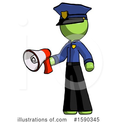 Royalty-Free (RF) Green Design Mascot Clipart Illustration by Leo Blanchette - Stock Sample #1590345