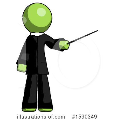 Royalty-Free (RF) Green Design Mascot Clipart Illustration by Leo Blanchette - Stock Sample #1590349