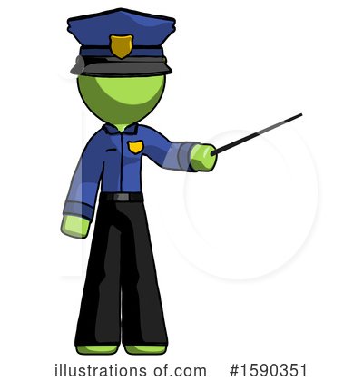 Royalty-Free (RF) Green Design Mascot Clipart Illustration by Leo Blanchette - Stock Sample #1590351