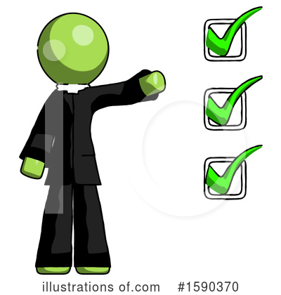 Royalty-Free (RF) Green Design Mascot Clipart Illustration by Leo Blanchette - Stock Sample #1590370