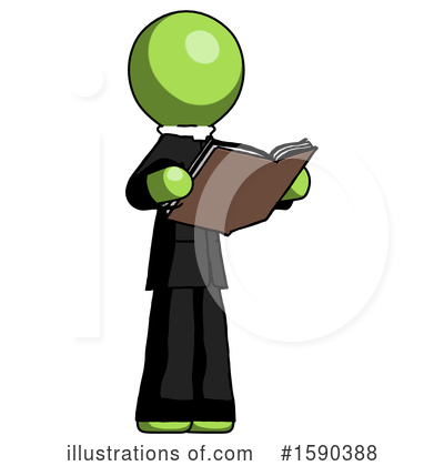 Royalty-Free (RF) Green Design Mascot Clipart Illustration by Leo Blanchette - Stock Sample #1590388