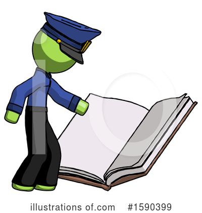 Royalty-Free (RF) Green Design Mascot Clipart Illustration by Leo Blanchette - Stock Sample #1590399