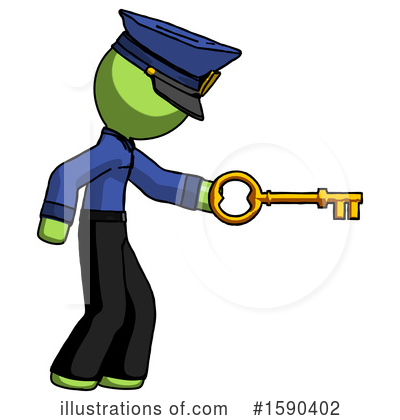 Royalty-Free (RF) Green Design Mascot Clipart Illustration by Leo Blanchette - Stock Sample #1590402