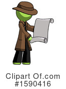 Green Design Mascot Clipart #1590416 by Leo Blanchette
