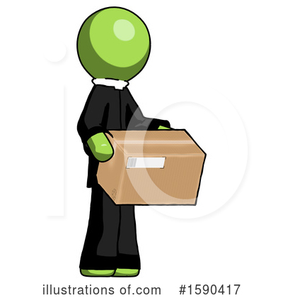 Royalty-Free (RF) Green Design Mascot Clipart Illustration by Leo Blanchette - Stock Sample #1590417
