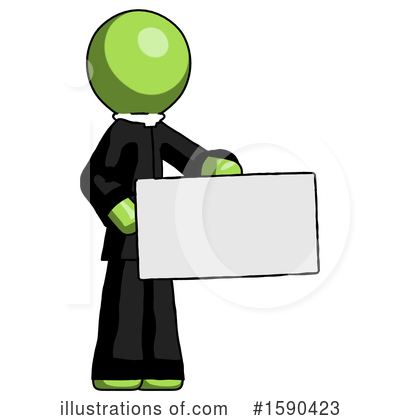 Royalty-Free (RF) Green Design Mascot Clipart Illustration by Leo Blanchette - Stock Sample #1590423