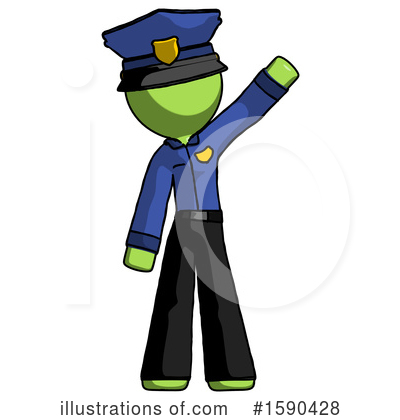 Royalty-Free (RF) Green Design Mascot Clipart Illustration by Leo Blanchette - Stock Sample #1590428