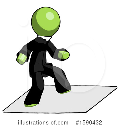 Royalty-Free (RF) Green Design Mascot Clipart Illustration by Leo Blanchette - Stock Sample #1590432