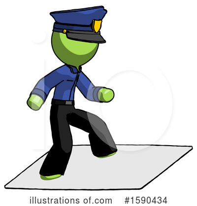 Royalty-Free (RF) Green Design Mascot Clipart Illustration by Leo Blanchette - Stock Sample #1590434