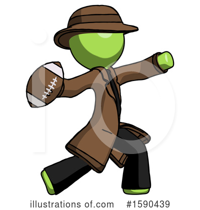 Royalty-Free (RF) Green Design Mascot Clipart Illustration by Leo Blanchette - Stock Sample #1590439