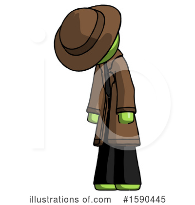 Royalty-Free (RF) Green Design Mascot Clipart Illustration by Leo Blanchette - Stock Sample #1590445