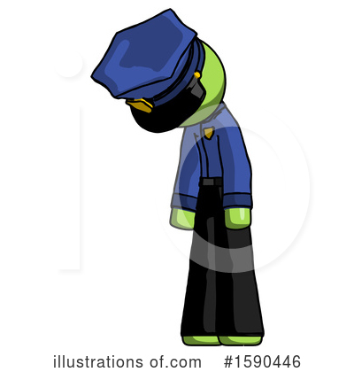 Royalty-Free (RF) Green Design Mascot Clipart Illustration by Leo Blanchette - Stock Sample #1590446