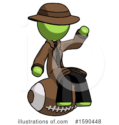 Royalty-Free (RF) Green Design Mascot Clipart Illustration by Leo Blanchette - Stock Sample #1590448
