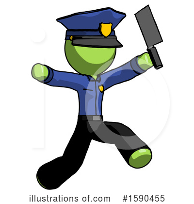 Royalty-Free (RF) Green Design Mascot Clipart Illustration by Leo Blanchette - Stock Sample #1590455