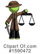 Green Design Mascot Clipart #1590472 by Leo Blanchette