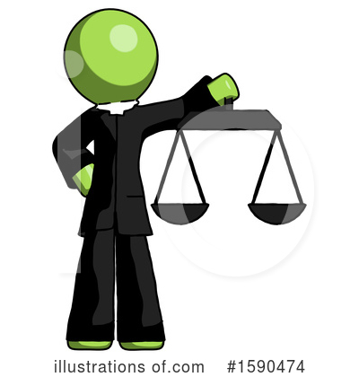 Royalty-Free (RF) Green Design Mascot Clipart Illustration by Leo Blanchette - Stock Sample #1590474