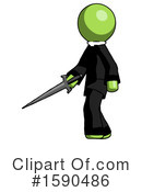 Green Design Mascot Clipart #1590486 by Leo Blanchette