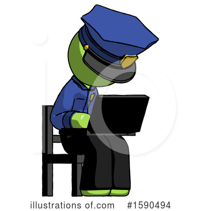 Royalty-Free (RF) Green Design Mascot Clipart Illustration by Leo Blanchette - Stock Sample #1590494