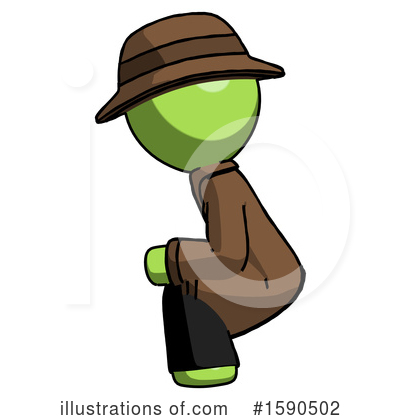 Royalty-Free (RF) Green Design Mascot Clipart Illustration by Leo Blanchette - Stock Sample #1590502