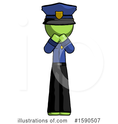 Royalty-Free (RF) Green Design Mascot Clipart Illustration by Leo Blanchette - Stock Sample #1590507