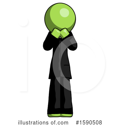 Royalty-Free (RF) Green Design Mascot Clipart Illustration by Leo Blanchette - Stock Sample #1590508