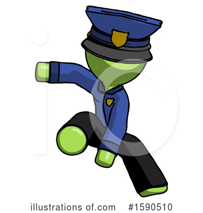 Royalty-Free (RF) Green Design Mascot Clipart Illustration by Leo Blanchette - Stock Sample #1590510