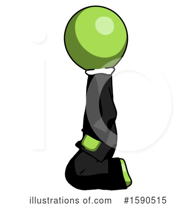 Royalty-Free (RF) Green Design Mascot Clipart Illustration by Leo Blanchette - Stock Sample #1590515