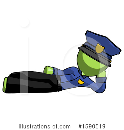 Royalty-Free (RF) Green Design Mascot Clipart Illustration by Leo Blanchette - Stock Sample #1590519