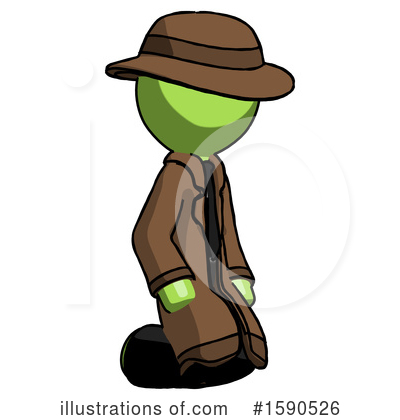 Royalty-Free (RF) Green Design Mascot Clipart Illustration by Leo Blanchette - Stock Sample #1590526