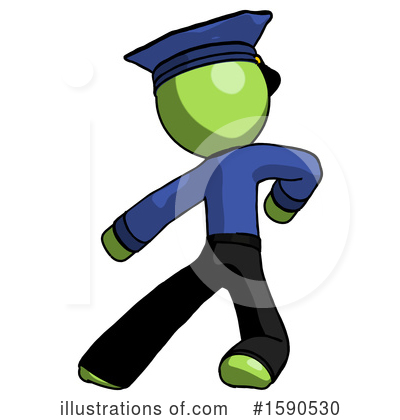 Royalty-Free (RF) Green Design Mascot Clipart Illustration by Leo Blanchette - Stock Sample #1590530