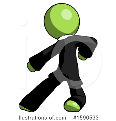 Royalty-Free (RF) Green Design Mascot Clipart Illustration by Leo Blanchette - Stock Sample #1590533
