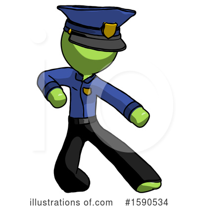 Royalty-Free (RF) Green Design Mascot Clipart Illustration by Leo Blanchette - Stock Sample #1590534