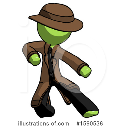 Royalty-Free (RF) Green Design Mascot Clipart Illustration by Leo Blanchette - Stock Sample #1590536