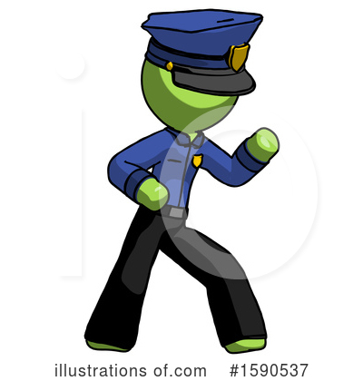 Royalty-Free (RF) Green Design Mascot Clipart Illustration by Leo Blanchette - Stock Sample #1590537