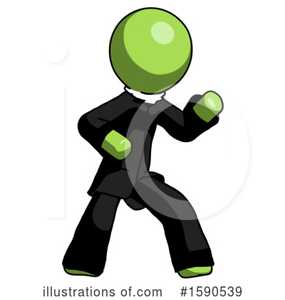 Royalty-Free (RF) Green Design Mascot Clipart Illustration by Leo Blanchette - Stock Sample #1590539