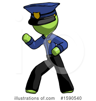 Royalty-Free (RF) Green Design Mascot Clipart Illustration by Leo Blanchette - Stock Sample #1590540