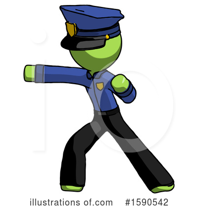 Royalty-Free (RF) Green Design Mascot Clipart Illustration by Leo Blanchette - Stock Sample #1590542