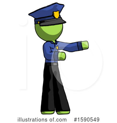 Royalty-Free (RF) Green Design Mascot Clipart Illustration by Leo Blanchette - Stock Sample #1590549