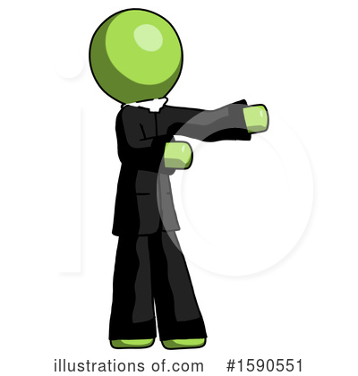 Royalty-Free (RF) Green Design Mascot Clipart Illustration by Leo Blanchette - Stock Sample #1590551