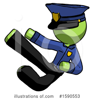Royalty-Free (RF) Green Design Mascot Clipart Illustration by Leo Blanchette - Stock Sample #1590553
