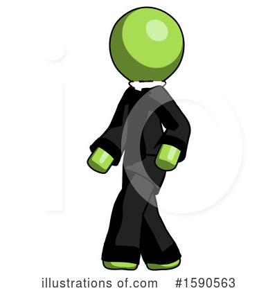 Royalty-Free (RF) Green Design Mascot Clipart Illustration by Leo Blanchette - Stock Sample #1590563