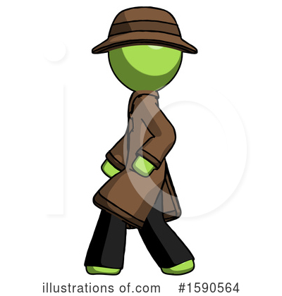 Royalty-Free (RF) Green Design Mascot Clipart Illustration by Leo Blanchette - Stock Sample #1590564